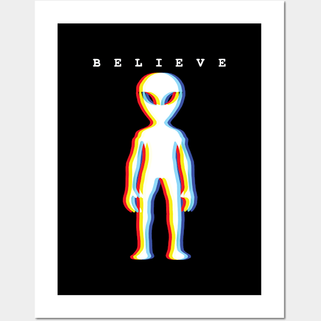 Believe Wall Art by KewaleeTee